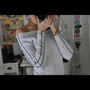 Zara Knit Off the Shoulder Sweater